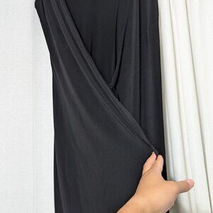 Classic Black Wrap Dress